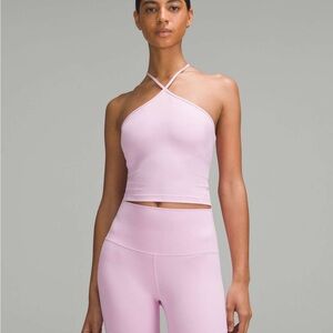 lululemon Align T Strap  Crop Tank Top - Light Pink